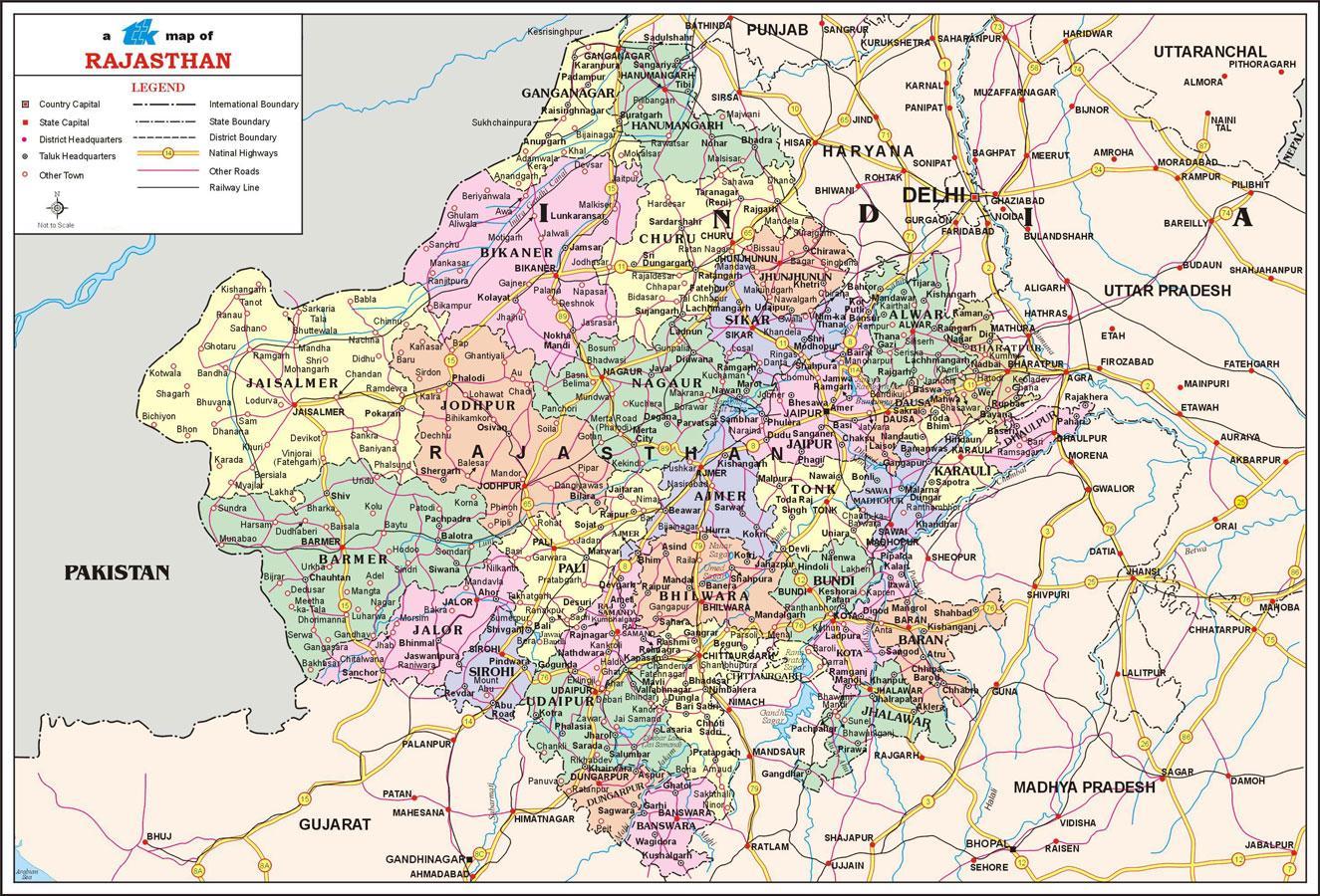  Rajasthan Travel Map 