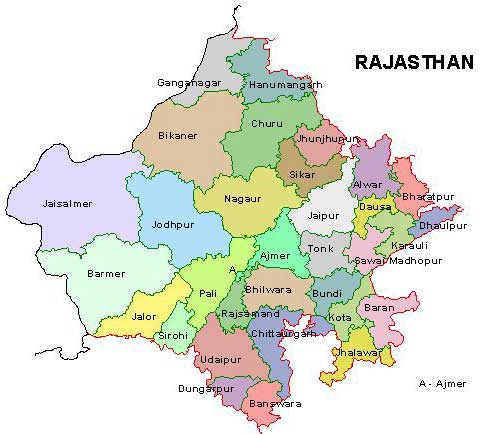  Rajasthan Map 